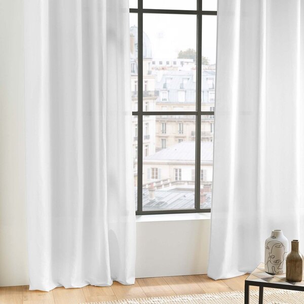 Draperie albă din microfibră 140x280 cm Absolu – douceur d'intérieur