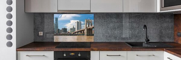 Panou sticlă bucătărie Podul Brooklyn