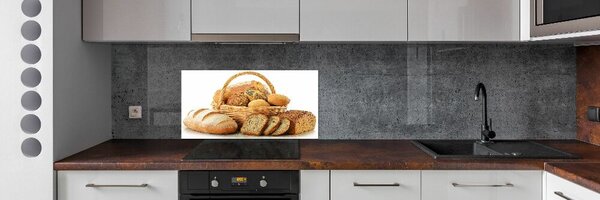 Panou sticlă decorativa bucătărie Pâine într-un coș