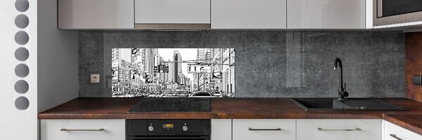 Sticlă pentru bucătărie Străzile din New York