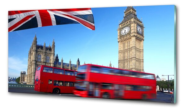 Panou sticlă bucătărie Bus din Londra