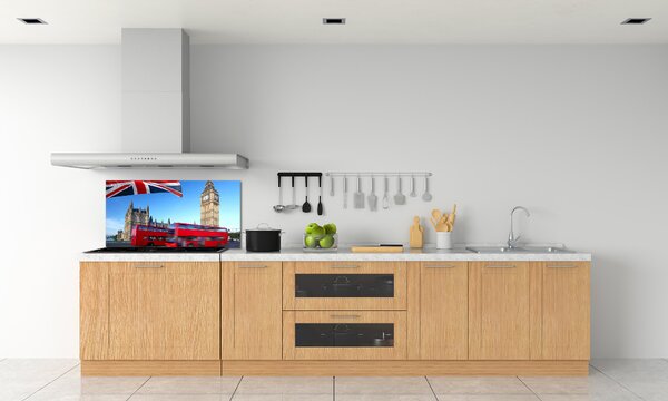 Panou sticlă bucătărie Bus din Londra