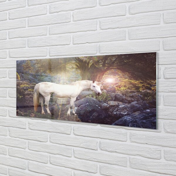 Panouri de sticlă Unicorn în pădure