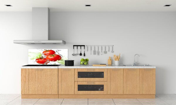 Panou sticlă bucătărie Tomate și salată