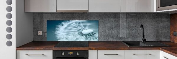 Panou sticlă decorativa bucătărie Păpădie