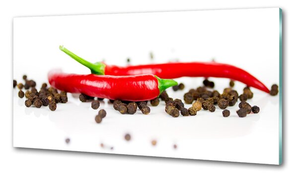 Panou sticla securizata bucatarie Chilli și piper