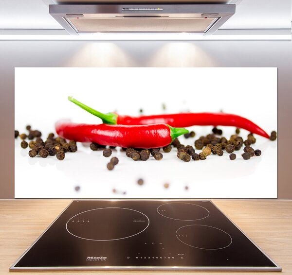 Panou sticla securizata bucatarie Chilli și piper