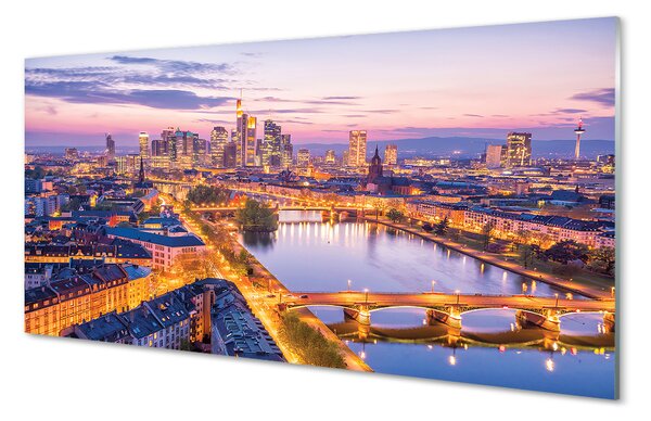 Panouri de sticlă panorama de noapte din Berlin