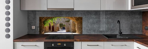 Panou sticlă decorativa bucătărie străzi fermecătoare
