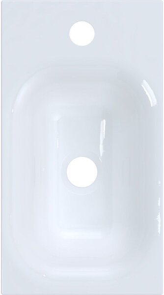 Ruvetti Misti lavoar 40x22 cm dreptunghiular mobilier alb luciu DOL_MI4022