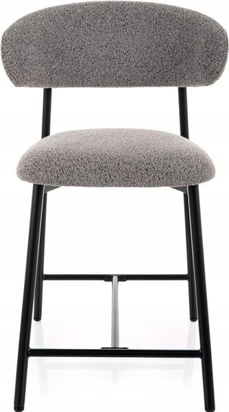 Scaun de bar ELONE, negru/gri