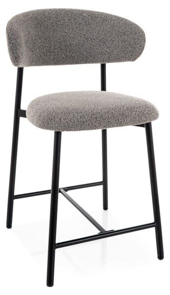 Scaun de bar ELONE, negru/gri