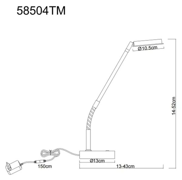 Globo Lighting Silvio veioză 1x6.5 W alamă 58504TM