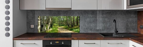 Sticlă pentru bucătărie Calea în pădure