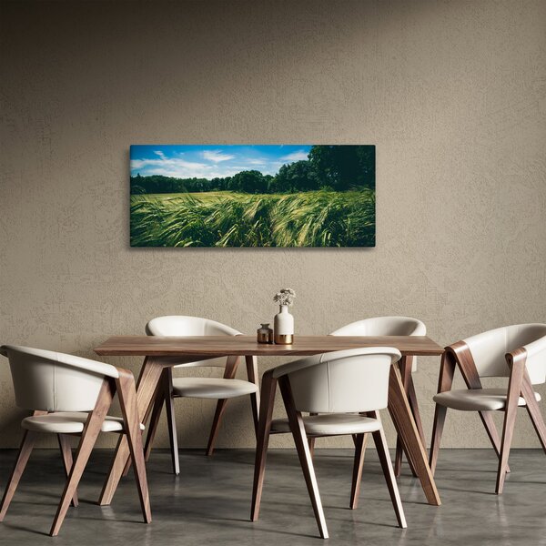 Tablou cu linca și pădure (120x50 cm)