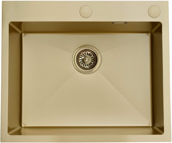 Ruvetti Masivo chiuveta cu dozator 60x50 cm auriu 5002M_PVD_CH60_W