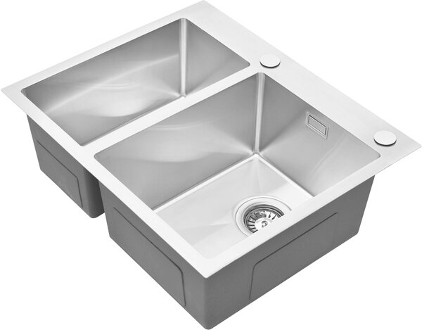 Ruvetti Masivo chiuveta cu dozator 61x51 cm oţel 5002M_BS65_W