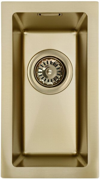 Ruvetti Stelio chiuveta din otel 40x22 cm auriu 5001S_MINI_PVD_CH_P