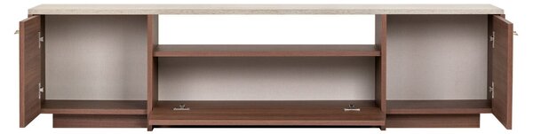 Alvar - Travertine, Milano Walnut