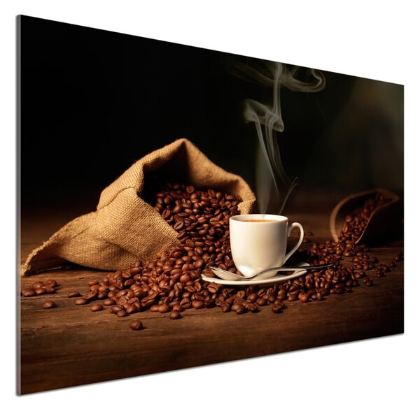Sticlă pentru bucătărie Cafea într-o ceașcă