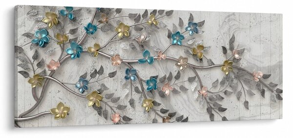 Tablou - Pe creangă - abstract (120x50 cm)