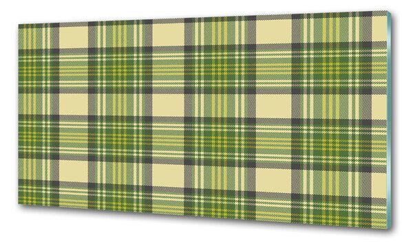 Panou sticlă bucătărie grila verde