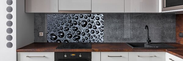 Panou sticlă decorativa bucătărie Picaturi de apa