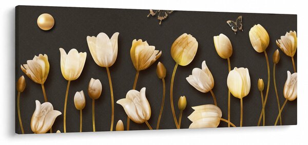 Tablou - Lalele - abstract (120x50 cm)