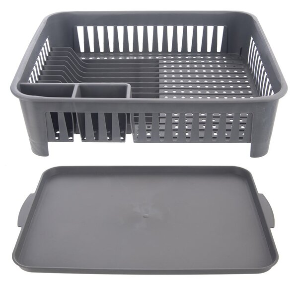 Scurgător de vase gri din plastic – Orion
