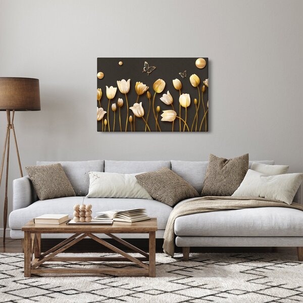 Tablou - Lalele - abstract (90x60 cm)