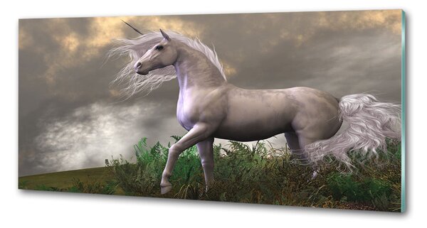 Panou sticla securizata bucatarie unicorn gri