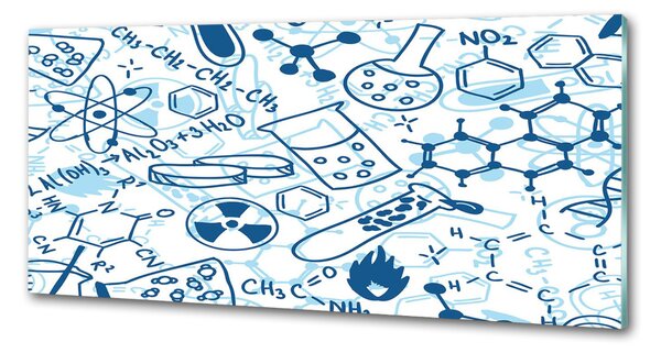 Sticlă printata bucătărie fundal chimie