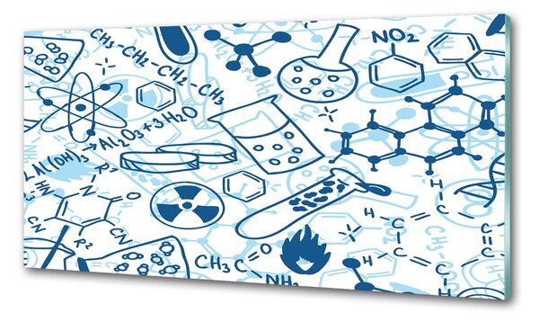 Sticlă printata bucătărie fundal chimie