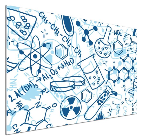 Sticlă printata bucătărie fundal chimie