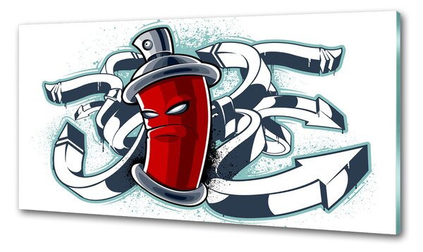 Panou de bucătărie graffiti