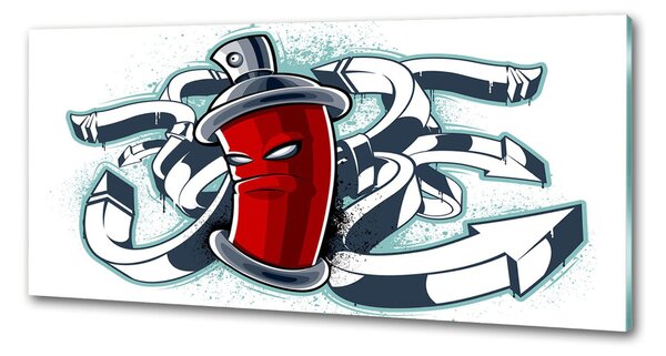 Panou de bucătărie graffiti