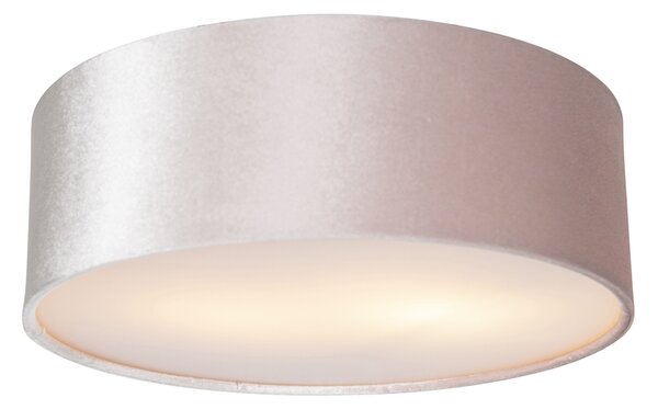 Plafoniera moderna roz 30 cm cu interior auriu - Drum