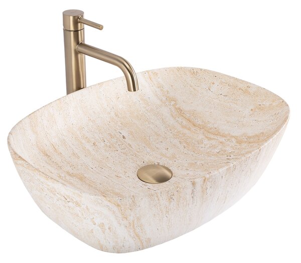 Lavoar pentru blat Rea Freja Travertine Matt