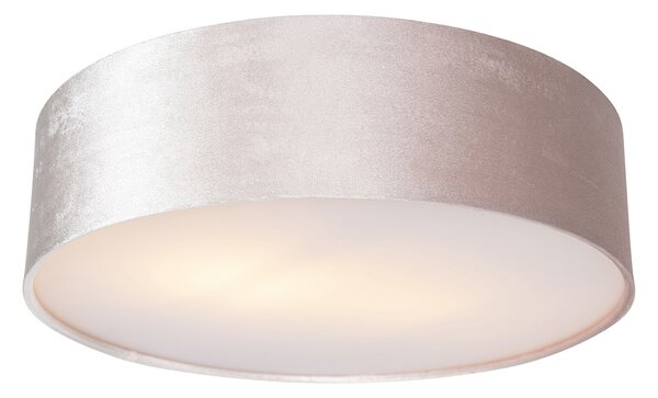 Plafoniera moderna roz 40 cm cu interior auriu - Drum
