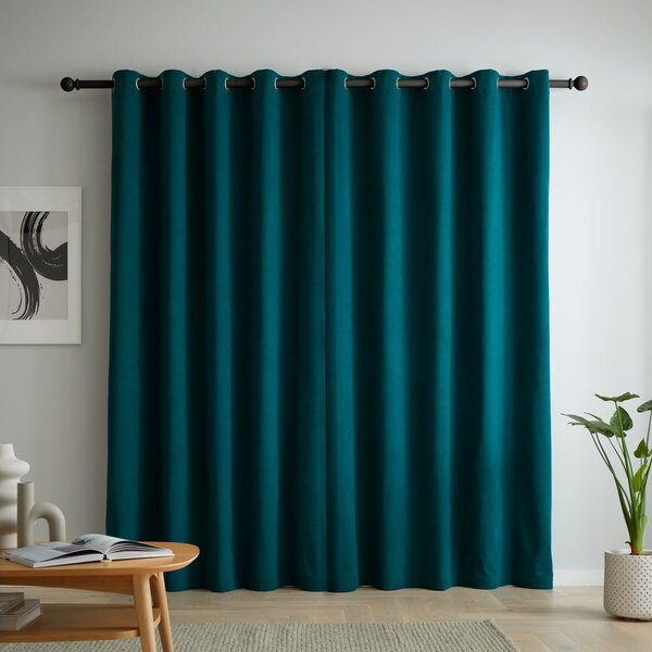 Draperii albastru-verde blackout 2 buc. 117x137 cm Wilson – Catherine Lansfield