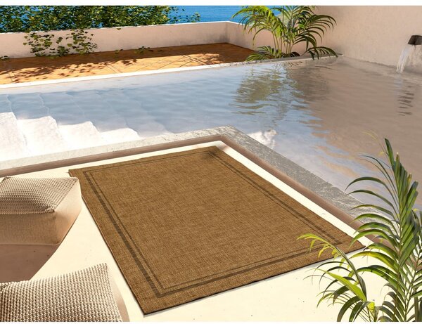 Covor de exterior maro 80x150 cm Guinea Natural – Universal
