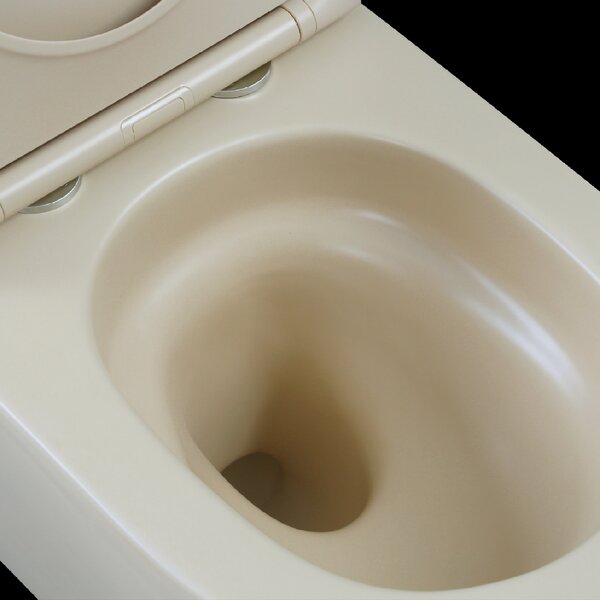 Invena Tavro, vas de toaletă suspendat 490x360x350 mm + capac WC, QFS, bej-cappuccino, INV-CE-71-008-Y