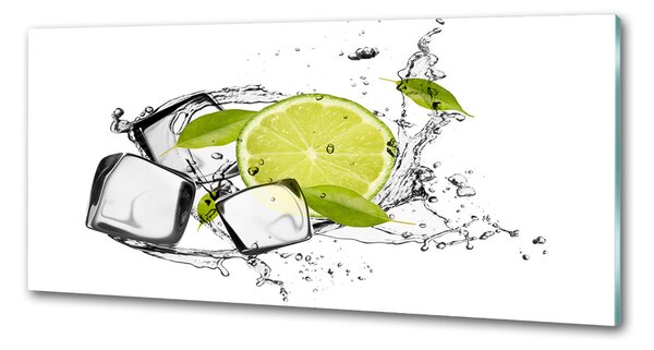 Sticlă printata bucătărie Lime de gheață