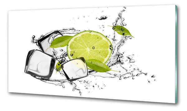 Sticlă printata bucătărie Lime de gheață