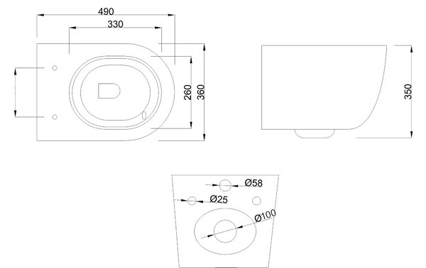 Invena Tavro, vas de toaletă suspendat 490x360x350 mm + capac WC, QFS, bej-cappuccino, INV-CE-71-008-Y