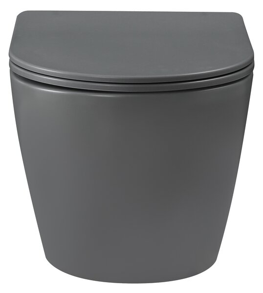 Invena Tavro, vas de toaletă suspendat 490x360x350 mm + capac WC, QFS, gri, INV-CE-71-007-Y
