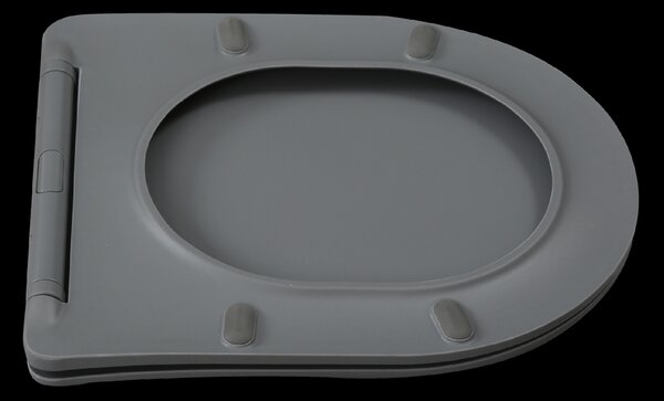 Invena Tavro, vas de toaletă suspendat 490x360x350 mm + capac WC, QFS, gri, INV-CE-71-007-Y