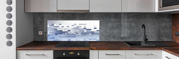 Sticlă bucătărie cuburi de abstractizare