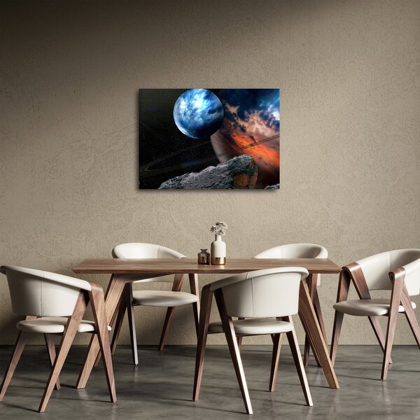 Tablou planetei în cosmos (70x50 cm)