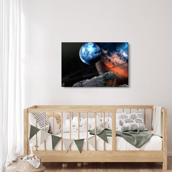 Tablou planetei în cosmos (90x60 cm)